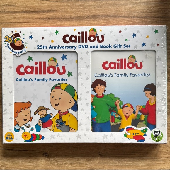 PBS KIDS Cillou 25th Anniversary DVD and Book Gift Set NEW AND SEALED - Picture 1 of 6